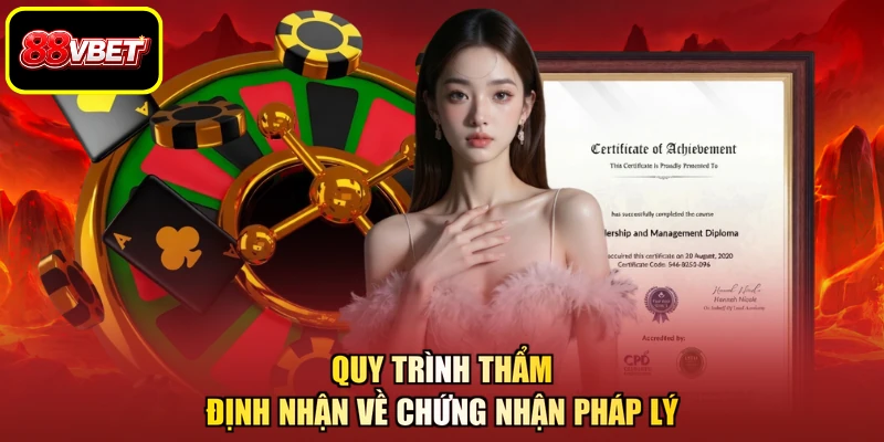 Quy trình thẩm định nhận về chứng nhận pháp lý
